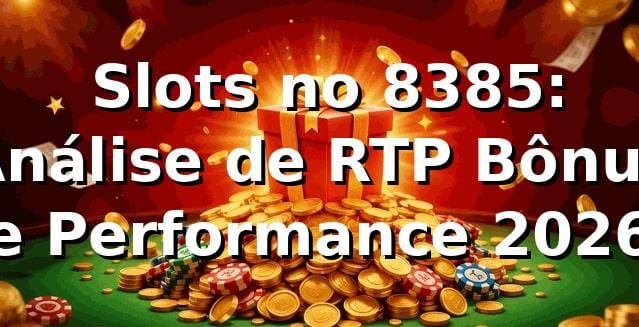 📊 Slots no 8385: Análise de RTP, Bônus e Performance 2026